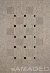Kusový koberec FLOORLUX 20079 - stříbrný/černý - 80x150cm