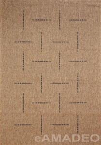 Kusový koberec FLOORLUX 20008 - hnědý/černý - 160x230cm