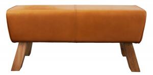Lavice BOCK COGNAC 100 CM pravá kůže Nábytek | Doplňkový nábytek | Pokojové lavice
