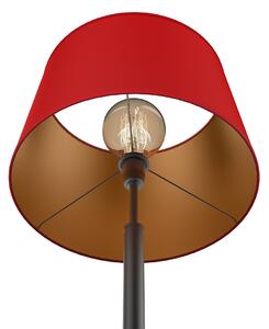 Light for home - Stojací lampa na trojnožce s černým textilním stínidlem 7930 "BOSTON", 1x60W, E27, Černá