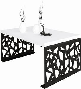 Konferenční stolek SEMARA 100x60 Hlavní barva: Bílá, Další barva: Černá