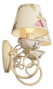 Light for home - Nástěnné světlo s textilními stínítky 10602 "Aurora", 2x40W, E14, béžová, zlatá