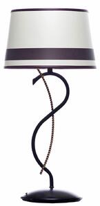 Light for home - Stolní lampa 14700 "Susie", 1x60W, E27, černá, zlatá, patina