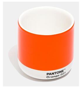 Oranžový keramický termo hrnek Pantone Cortado, 175 ml