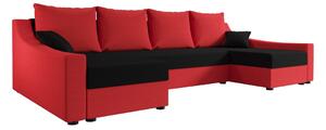 Elegantní sedací souprava do U OMNIA - červená / černá