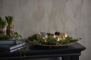 Šedá vánoční světelná LED dekorace Star Trading Triss, délka 77 cm