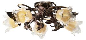 Light for home - Stropní svítidlo 17205 "LIZAVETA", 5x40W, E14, černá, zlatá, měď
