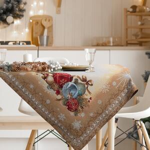VÁNOČNÍ GOBELÍNOVÝ UBRUS NA STŮL MERRY2 140X180 CM VZOROVANÁ