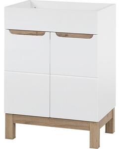 Comad Koupelnová sestava Bali se zápustným umyvadlem a skříňkami 60 cm bílá/dub votan