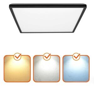 LED Koupelnové stropní svítidlo NIVERA LED/12W/230V IP54 22,5x22,5 cm černá