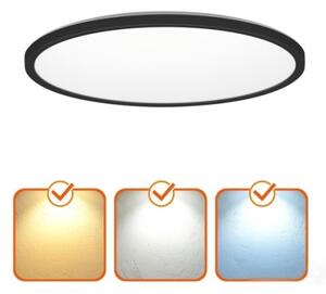LED Koupelnové stropní svítidlo NIVERA LED/12W/230V IP54 pr. 22,5 cm černá