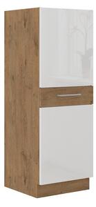 Kuchyňská skříňka se skrytými šuplíky VANYA - šířka 50 cm, bílá / dub lancelot