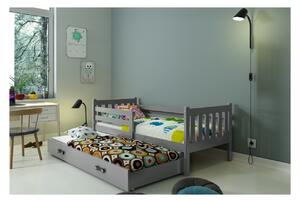 Dětská postel s přistýlkou bez matrací 80x190 CHARIS - grafit