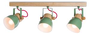 Light for home - Stropní bodové svítidlo 40244 "VIANA", 3x60W, E27, Přírodní borovice