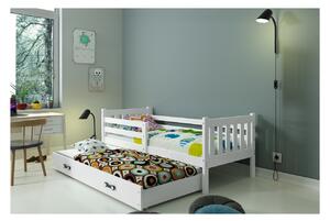 Dětská postel s přistýlkou bez matrací 80x190 CHARIS - bílá