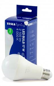 TESLA BL271740–1 - LED bulb žárovka E27, 17W, 2100 lm, 4000K, denní bílá