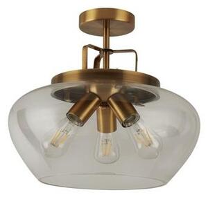 Searchlight 8973-3BZ Stropní lustr BOULE BRONZ čiré sklo