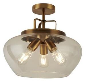 Searchlight 8973-3BZ Stropní lustr BOULE BRONZ čiré sklo