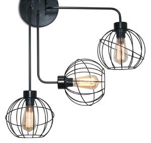 Light for home - Stropní svítidlo ve Nordic design se šesti žárovkami 20044 "ELECTRICO", 6x60W, E27, Černá