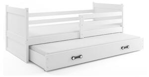 Dětská postel s přistýlkou bez matrací 80x190 FERGUS - bílá