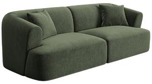 -25 % Dny MOMENTI– Cosmopolitan Design Zelená sametová trojmístná pohovka Campi 220 cm