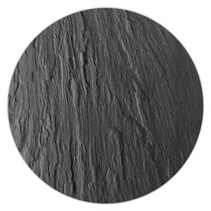 Černá skleněná podložka pod hrnec Wenko Trivet, ø 20 cm
