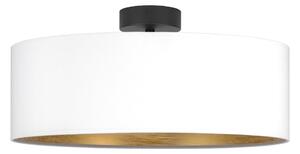 Bílé stropní svítidlo s detailem ve zlaté barvě Bulb Attack Tres XL, ⌀ 45 cm