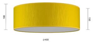 Žluté stropní svítidlo Sotto Luce Doce XL, ⌀ 45 cm