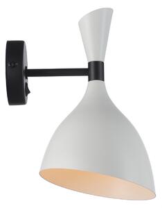 Light for home - Nástěnné svítidlo s bílým stínítkem 10411 "TURIN", 1x40W, E14, Bílá