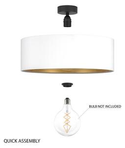 Bílé stropní svítidlo s detailem ve zlaté barvě Sotto Luce Tres XL, ⌀ 45 cm