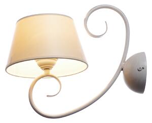 Light for home - Nástěnné svítidlo 20501 "JANET", 1x60W, E27, bílá, zlatá, patina