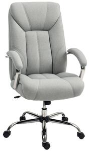 Ergonomická kancelářská židle Vinsetto s houpací funkcí, polstrovanými područkami a opěrkou hlavy, nastavitelná výška, otočná židle s opěrkou, nylon