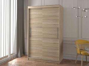Moderní šatní skříň ZOREA 06 - šířka 120 cm, dub sonoma