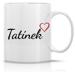 TATÍNEK - klasický bílý keramický hrníček 300 ml