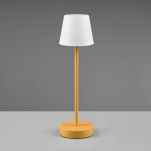 LED stolní lampa Martinez, stmívač a CCT, žlutá