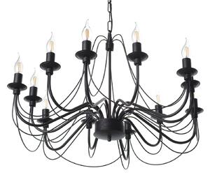 Light for home - Závěsný lustr v černém matném provedení 30306 "Isabella", 12x40W, E14, Černá