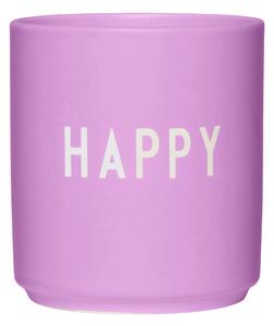 Porcelánový hrnek Deep Pink Happy 300 ml