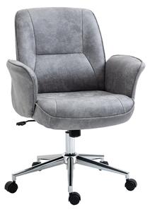 Vinsetto Kancelářská židle s náklonem - Výškově nastavitelná otáčecí židle - Ergonomická pracovní židle - Moderní design - Podporuje do 120 kg - Mikro