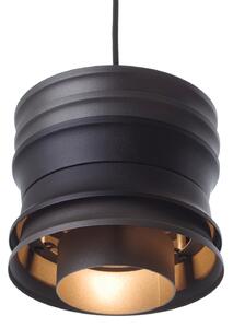 Light for home - Závěsné kovové svítidlo na lanku ve stilu nord 12803 "UNIQ", 1x60W, E27, Černá