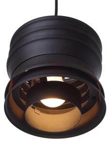 Light for home - Závěsné svítidlo na lanku v černé barvě 12803 "UNIQ", 1x60W, E27, Transparent, grafit