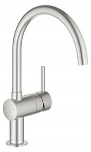 Stojánková kuchyňská baterie Grohe 1 stříbrná
