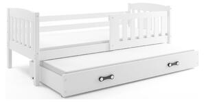 Dětská postel s přistýlkou bez matrací 90x200 BRIGID - bílá