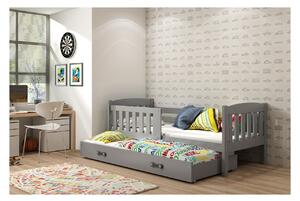 Dětská postel s přistýlkou bez matrací 90x200 BRIGID - grafit