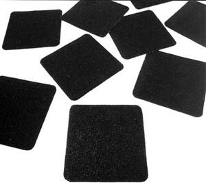 Protiskluzové čtverce 140 mm x 140 mm - černé, jemnozrnné
