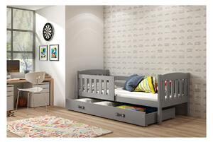 Dětská postel s úložným prostorem bez matrace 80x160 BRIGID - grafit