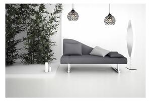 Light for home - Elegantní jednoduché závěsné svítidlo se skleněným stínidlem CRYSTAL 2220/1 LH028, E27, Černá