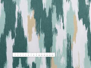 Biante Sametový povlak na polštář Tamara TMR-025 Zeleno-béžovo-bílé žíhané pruhy 30 x 50 cm