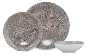 18dílná sada porcelánového nádobí Güral Porselen Wood