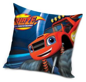 Carbotex Polštářek Plamínek a Čtyřkoláci Rudý Monster Truck 40x40 cm