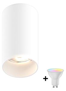 Zuma Line 92679-N - LED RGBW Stm. bodové svít. TUBA 1xGU10/4,8W/230V bílá + DO